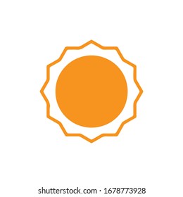 Icono de Sun para proyectos de diseño gráfico