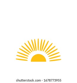 Sun Icon for Graphic Design Projects