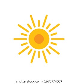 Sun Icon for Graphic Design Projects