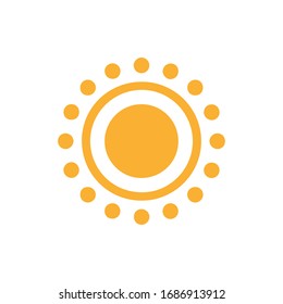 Icono de Sun para proyectos de diseño gráfico