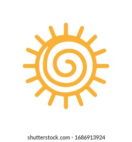 Sun Icon for Graphic Design Projects