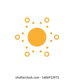 Sun Icon for Graphic Design Projects