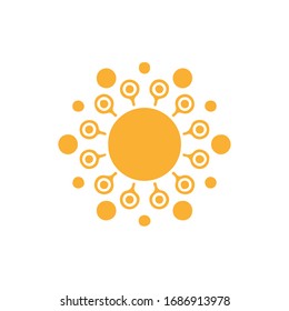 Sun Icon for Graphic Design Projects