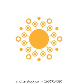 Sun Icon for Graphic Design Projects