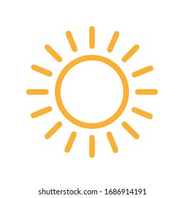 Sun Icon for Graphic Design Projects