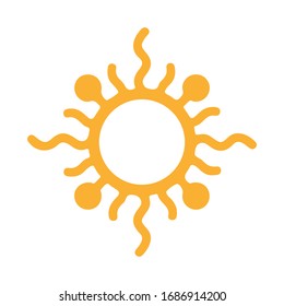 Sun Icon for Graphic Design Projects