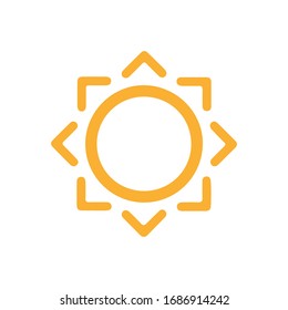 Sun Icon für Grafikdesign-Projekte