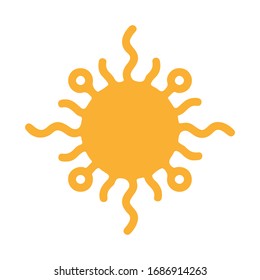 Sun Icon for Graphic Design Projects