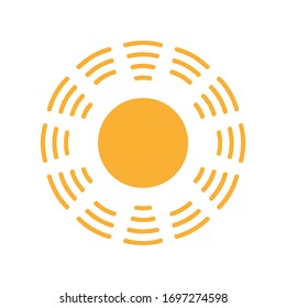 Sun Icon for Graphic Design Projects