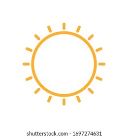 Sun Icon for Graphic Design Projects