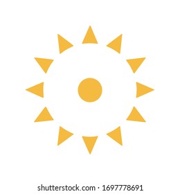 Sun Icon for Graphic Design Projects