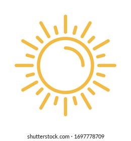 Sun Icon for Graphic Design Projects