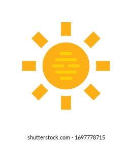 Sun Icon for Graphic Design Projects