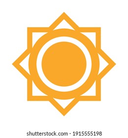 Sun icon for graphic design projects