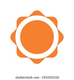 Sun icon for graphic design projects