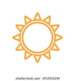 Sun icon for graphic design projects
