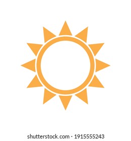 Sun icon for graphic design projects