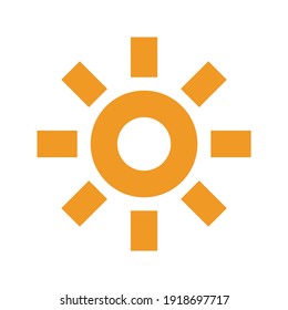Sun icon for graphic design projects