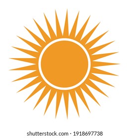 Sun icon for graphic design projects