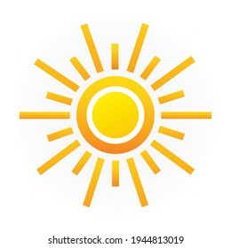 Sun Icon for Graphic Design Projects