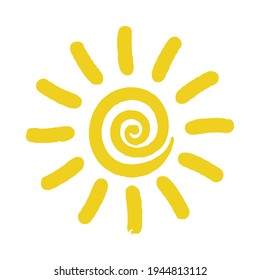 Sun Icon for Graphic Design Projects