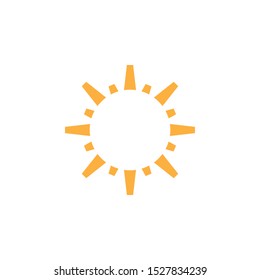 Sun icon graphic design template vector isolated
