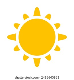 sun icon, sun graphic sign, sun symbol
