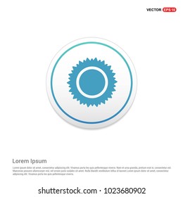 Sun Icon Hexa White Background icon template