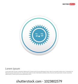 Sun Icon Hexa White Background icon template