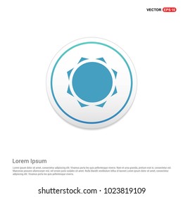 Sun Icon Hexa White Background icon template