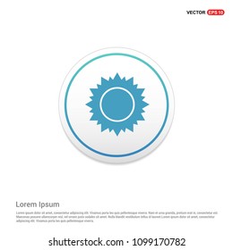 Sun Icon Hexa White Background icon template