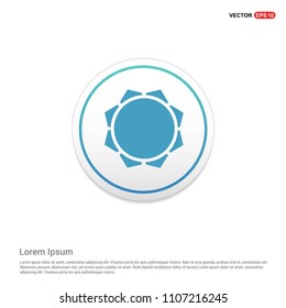 Sun Icon Hexa White Background icon template
