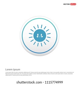Sun Icon Hexa White Background icon template - Free vector icon