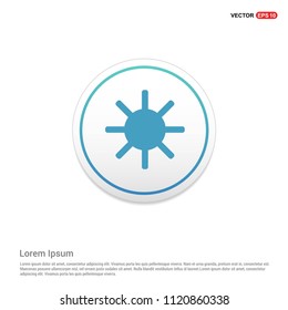 Sun icon Hexa White Background icon template - Free vector icon