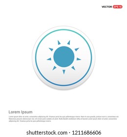 Sun Icon Hexa White Background icon template - Free vector icon