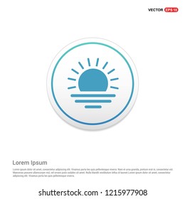 Sun Icon Hexa White Background icon 