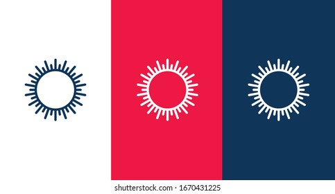 Sun icon illustration isolated vector sign symbol