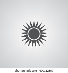 sun icon illustration isolated vector sign symbol