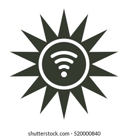 sun icon illustration isolated vector sign symbol