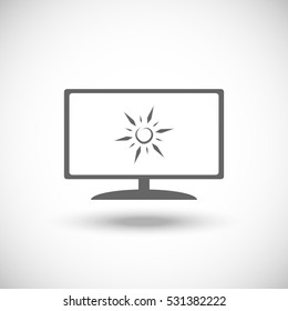 Sun icon illustration isolated vector sign symbol