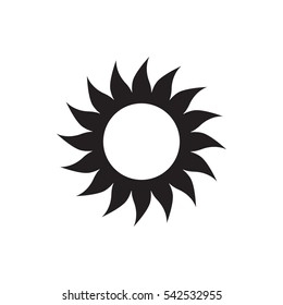 sun icon illustration isolated vector sign symbol