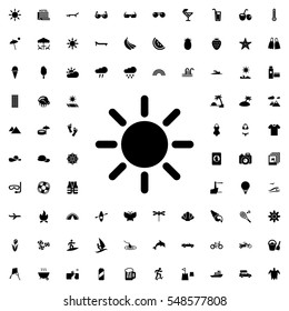 sun icon illustration isolated vector sign symbol