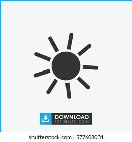 sun icon illustration isolated vector