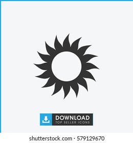 sun icon illustration isolated vector sign symbol