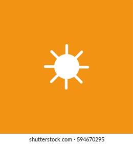 Sun icon illustration isolated vector sign symbol