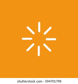 Sun icon illustration isolated vector sign symbol