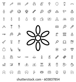 Sun icon illustration isolated vector sign symbol. barbershop icons vector set.