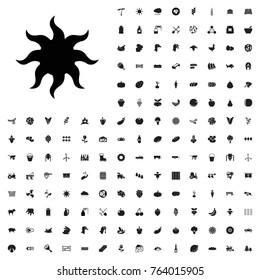 Sun icon illustration isolated vector. agriculture icons set for web and mobile.