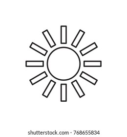 sun icon illustration isolated vector sign symbol