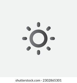 Sun Icon Illustration Symbol Vector